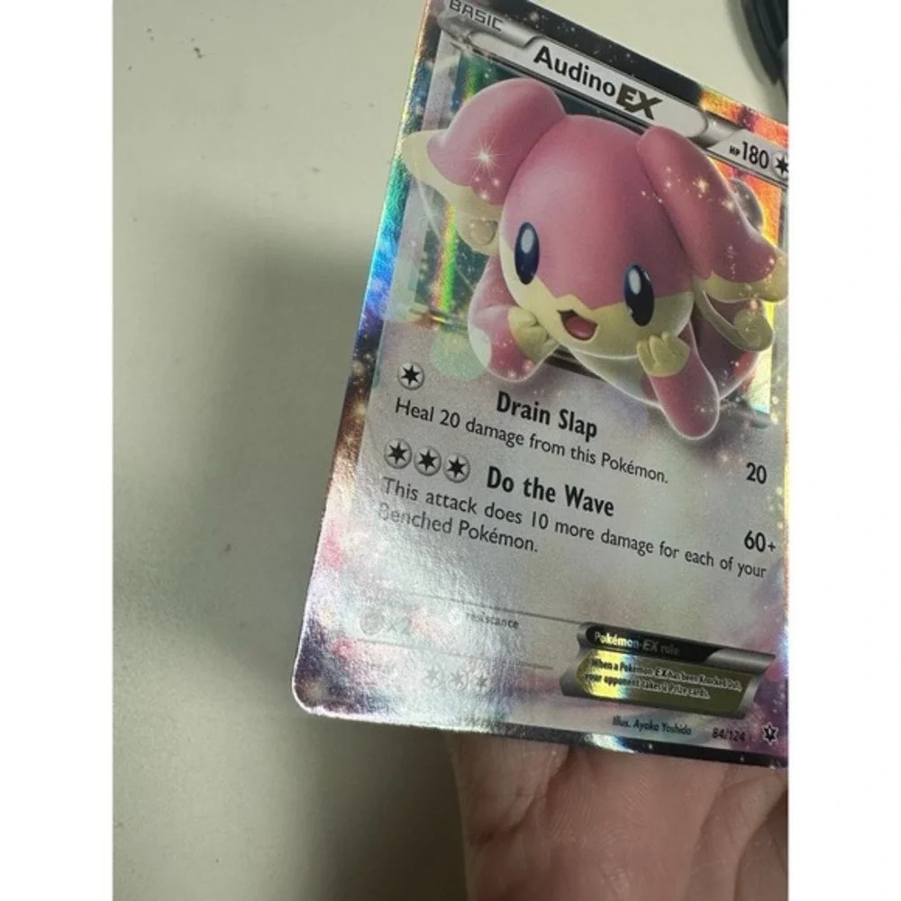 Audino EX MISCUT ERROR MISPRINT POKEMON Ultra Rare‎ XY - Fates Collide 84/124 NM